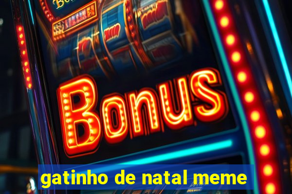 gatinho de natal meme